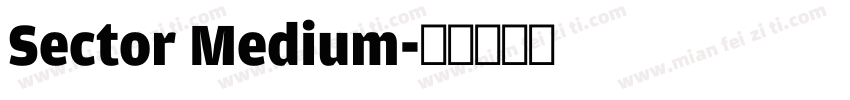 Sector Medium字体转换